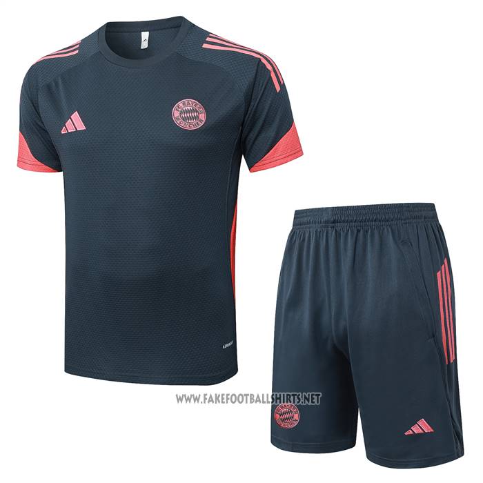 Tracksuit Bayern Munich Short Sleeve 2025-2026 Grey Oscuro - Shorts